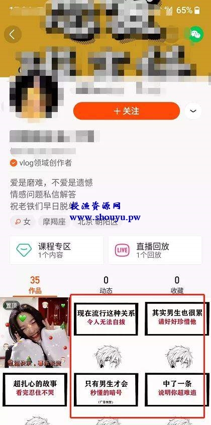 快手月入过万的0门槛小项目,做情感视频号变现了解下!