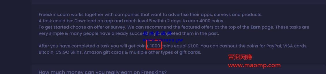 国外网赚:每月保底美元1000+,FREESKINS多渠道赚钱攻略