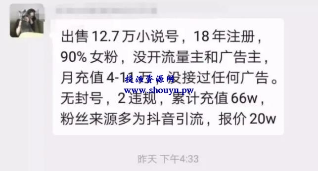 暴力小说分销项目,月赚几万,一个账号交易高达几十万