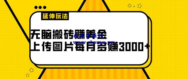 三疯拆手狂赚第20计:无脑搬砖项目,上传图片赚美金,每月多赚3000+(附延伸玩法)