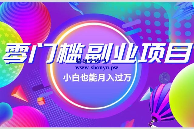 佐道副业特训营12:一个零门槛副业项目,小白也能月入过万