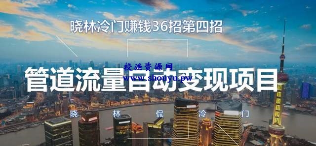 晓林冷门赚钱36招第4招,管道流量自动变现项目【视频课程】